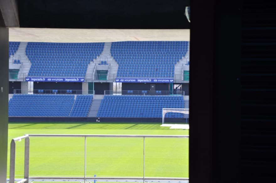 Interior of stadium in Normandy (France)