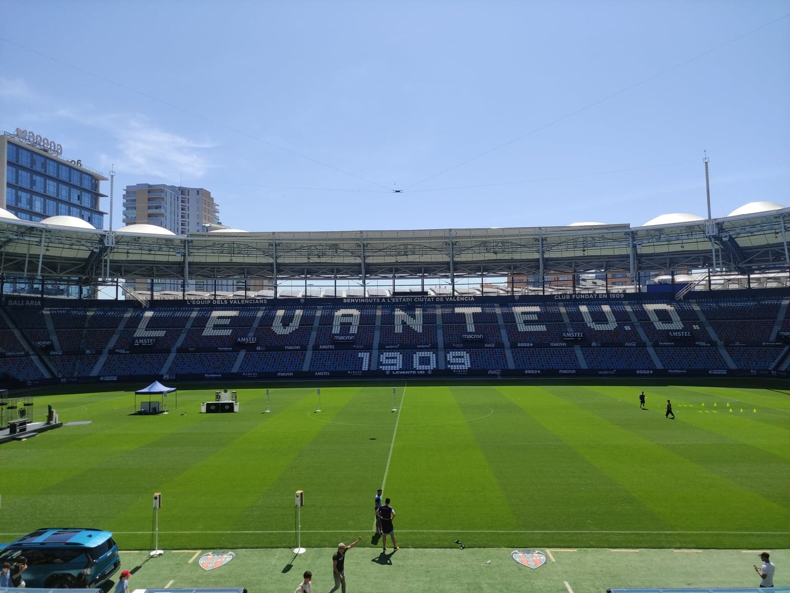Vista interna do Estadi Ciutat de València, estádio do Levante UD em Valência, Espanha, em 29 de maio de 2024.