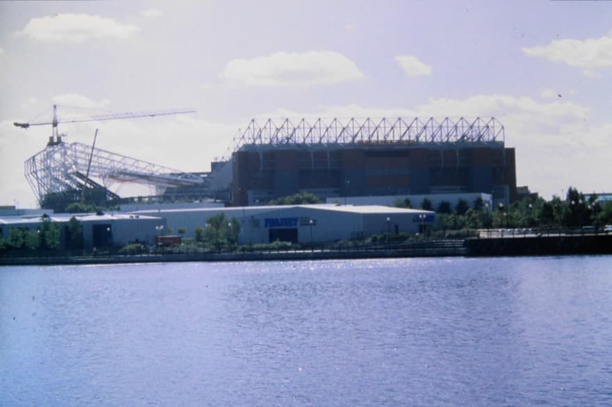 Old Trafford Stadium across the Ship Canal