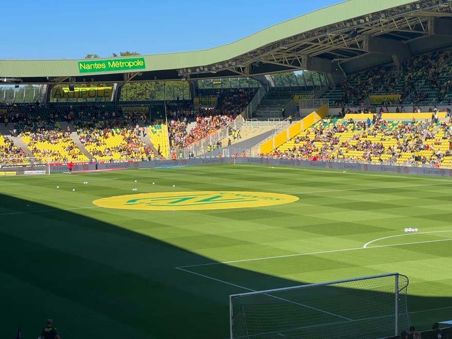 FC Nantes x RC Lens no Stade de la Beaujoire, em 18 de setembro de 2022.
