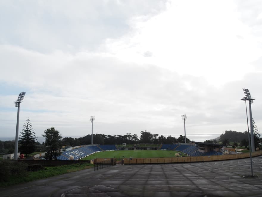 Association football stadium of CD Santa Clara on the Azores island of São Miguel in the São Roque district of Ponta Delgada.